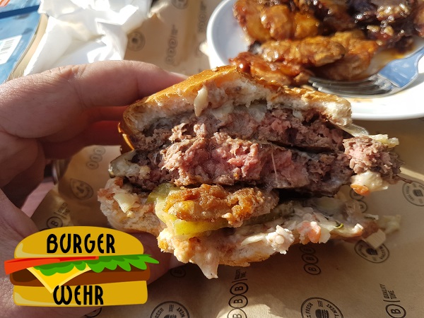 BBB Double American Burger mit Kartoffelecken